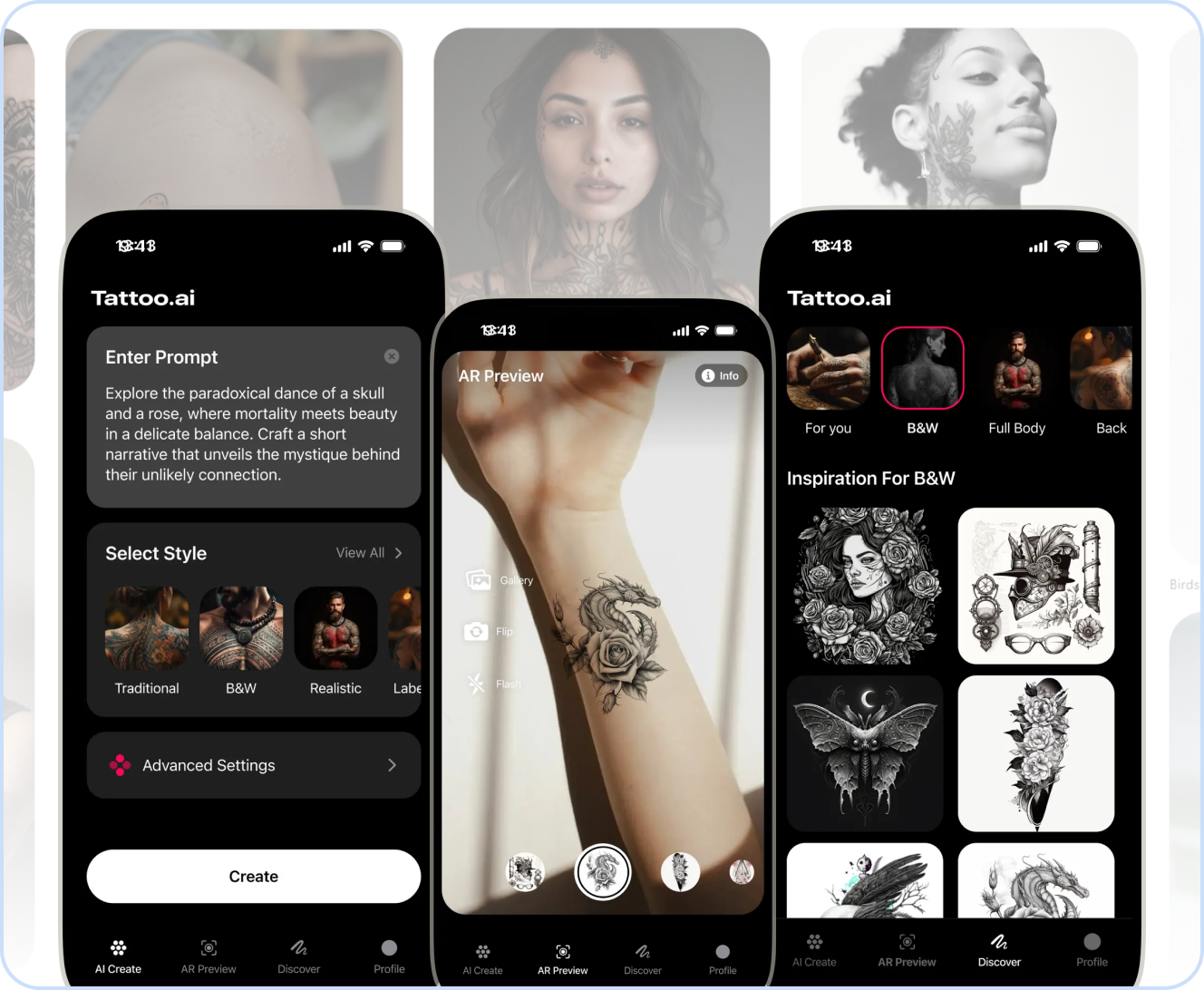 InkVision – Tattoo AI App